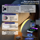 Luminária Abajur Inteligente Rgb Gamer Base De Indução Simulação do Nascer Do Sol